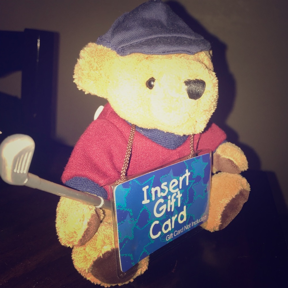 Gift for Him Dan Dee’s Golf Gift Card Bear Gift